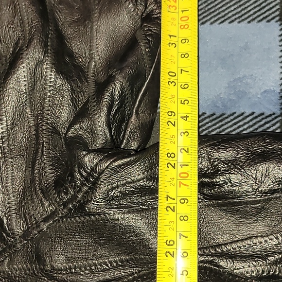 Vintage. 90s. Milan Leather. Patchwork leather. Heavyweight w/lining. Size 3x - Picture 3 of 16